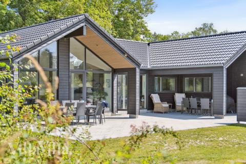 Dette lekre huset med svømmebasseng, nr. 644, med plass til 14 personer, ligger i Lolland/Falster/Møn