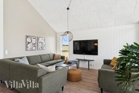 Sofakroken i luksushus nr. 667 i Fyn og øyer.