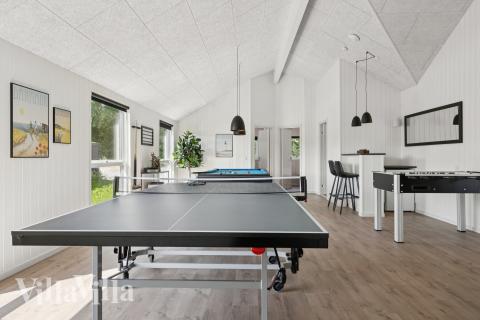 Luksushus nr. 657 til 20 personer tilbyr et stort aktivitetsrom med bl.a. biljard og dart