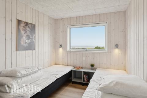 Et av de 6 soverommene i luksushus nr. 668 i Fyn og øyer.