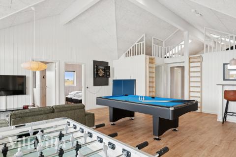 Luksushus nr. 695 til 20 personer tilbyr et stort aktivitetsrom med bl.a. biljard og dart