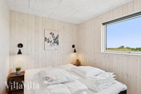 Et av de 8 soverommene i luksushus nr. 695 i Fyn og øyer.