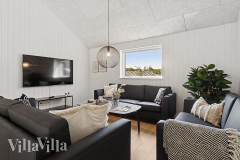 Sofakroken i luksushus nr. 817 i Østjylland.