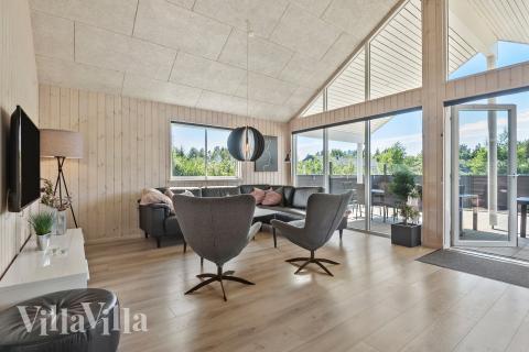 Sofakroken i luksushus nr. 475 i Vestjylland.