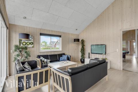 Sofakroken i luksushus nr. 281 i Sydjylland.