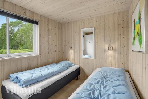 Et av de 7 soverommene i luksushus nr. 281 i Sydjylland.