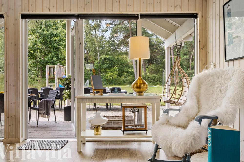 Sofakroken i luksushus nr. 367 i Nordsjælland.