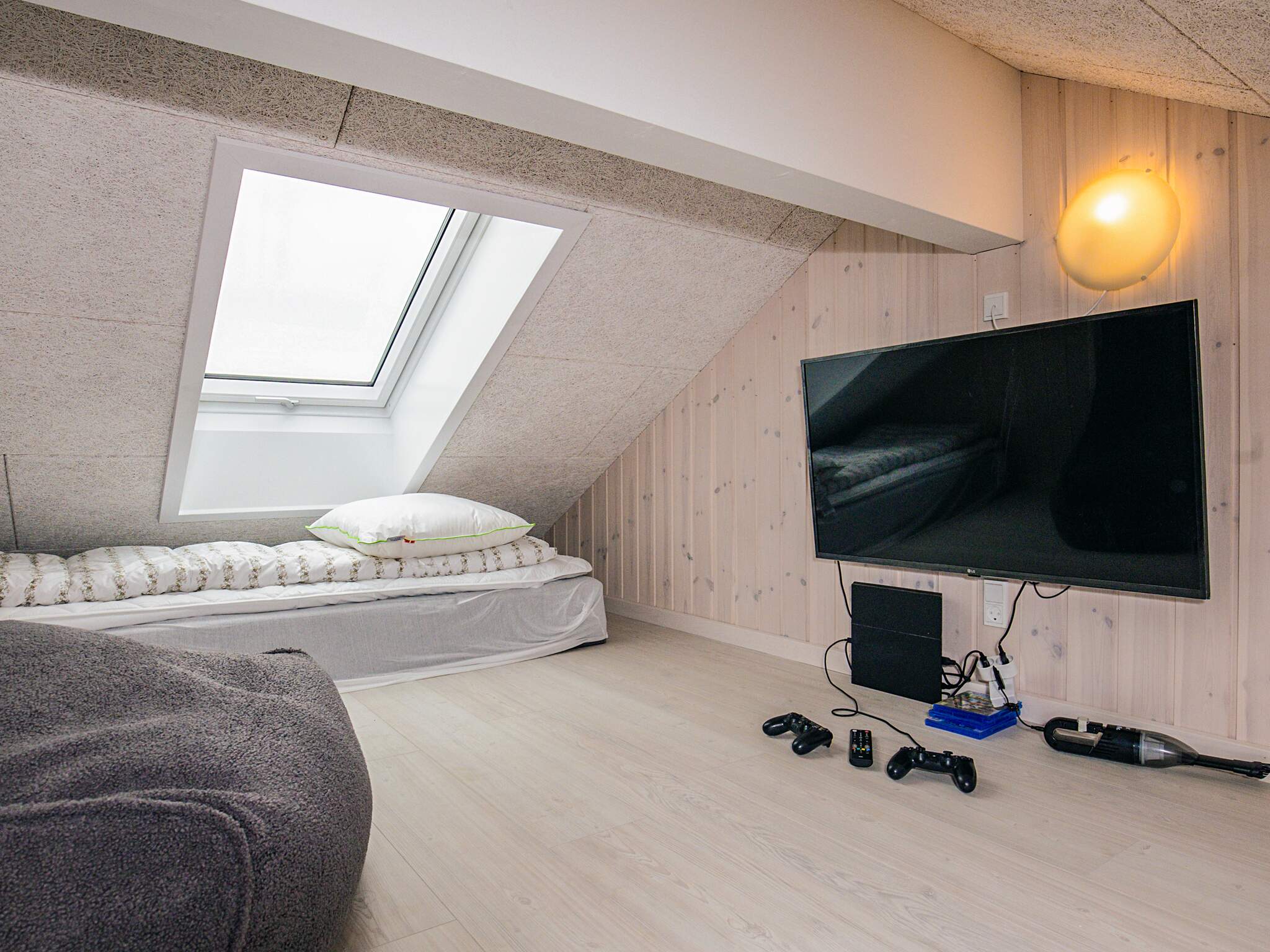 Noen av de 12 soveplassene i luksushus nr. 670 finnes på hems