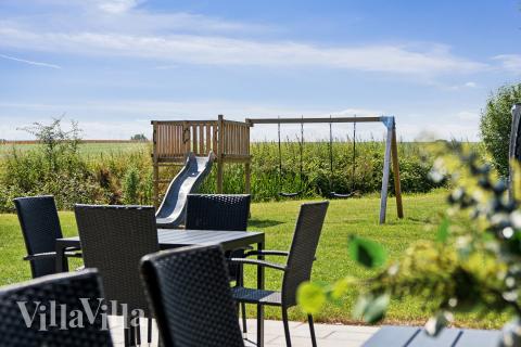 Stor terrasse i luksushus nr. 616 i Fyn og øyer.
