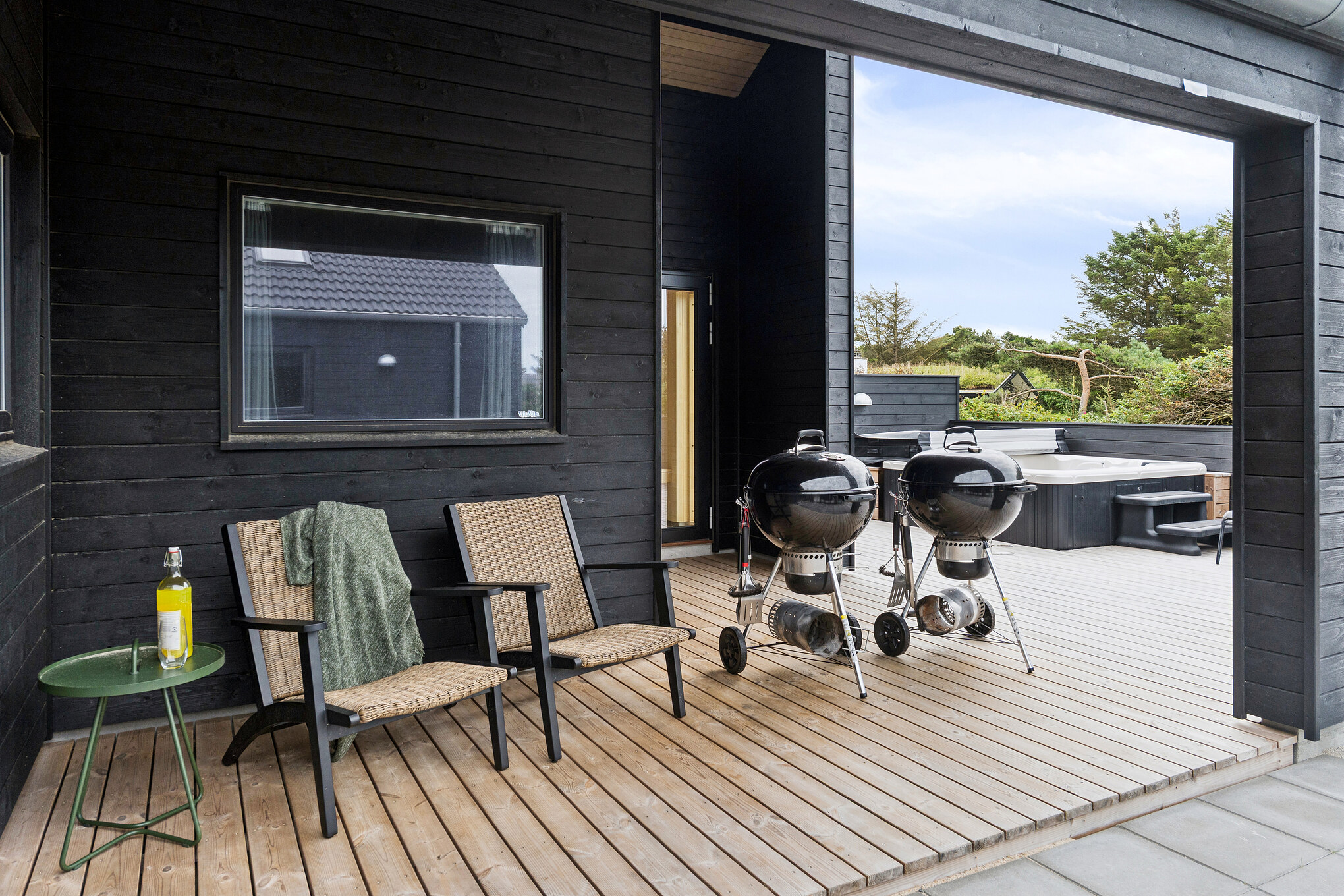 Luksushus nr. 659 har en deilig terrasse med gode hagemøbler til 20 personer.