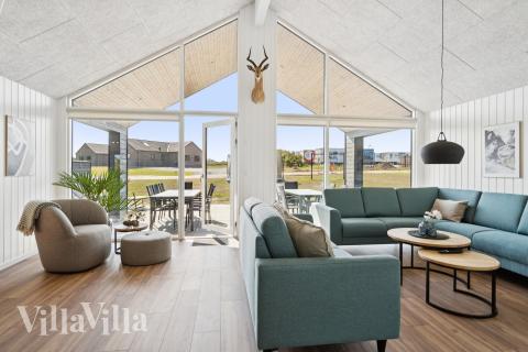 Sofakroken i luksushus nr. 696 i Fyn og øyer.