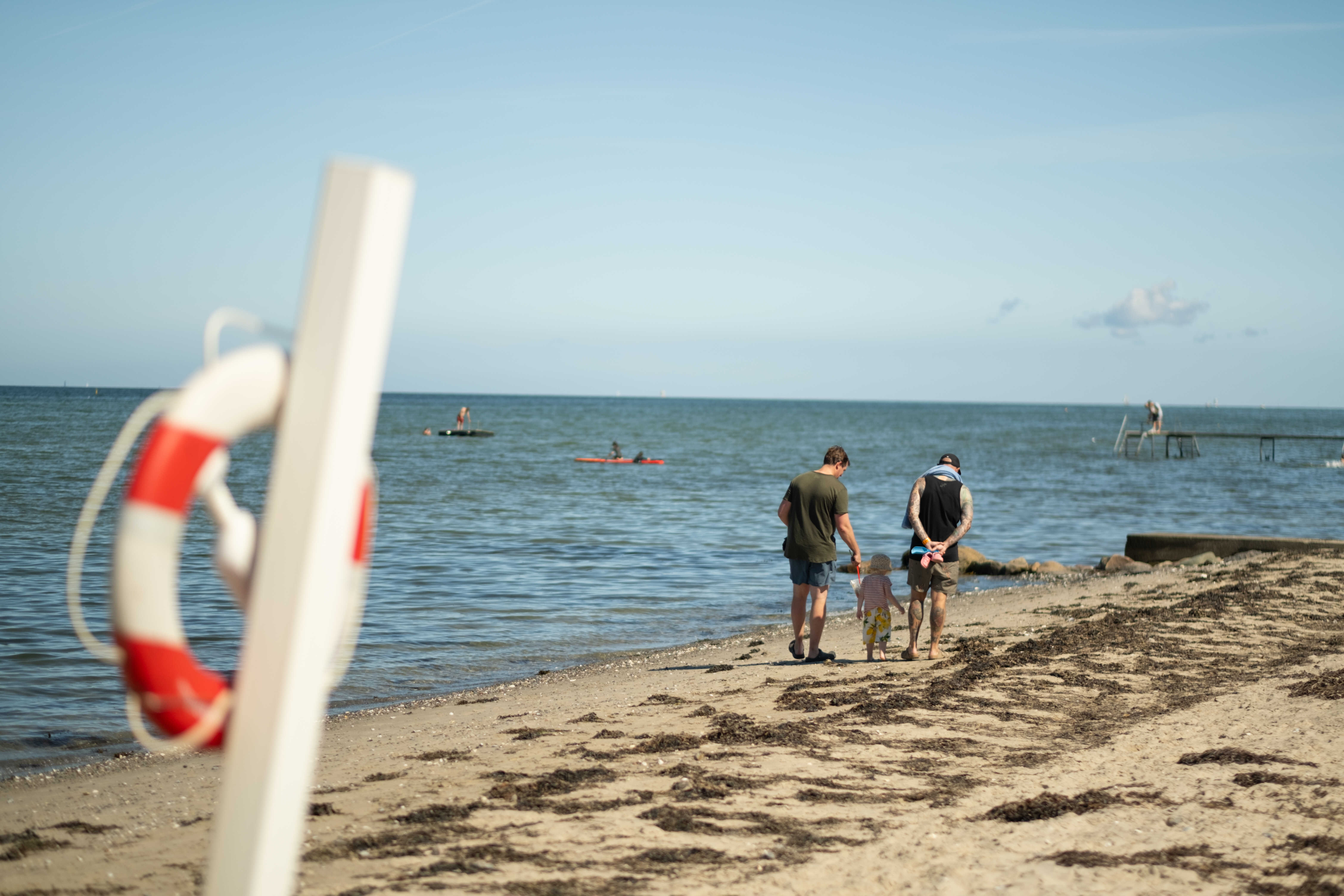 Den flotte stranden nær luksushus nr. 696 ved Fyn og øyer.