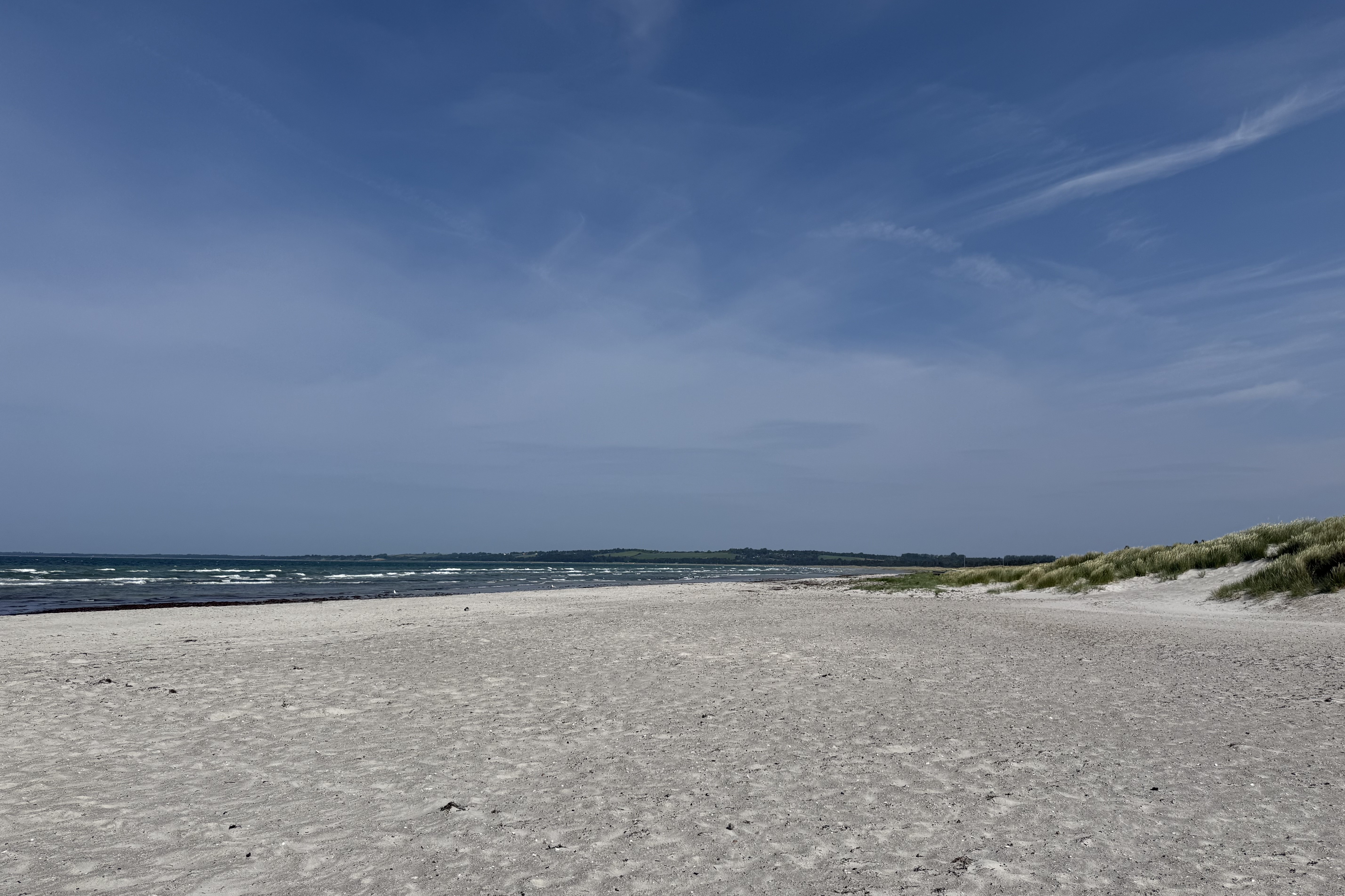 Den flotte stranden nær luksushus nr. 905 ved Lolland/Falster/Møn.