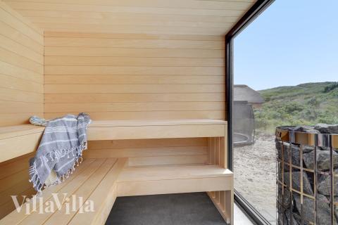 Nyt varmen i badstuen i luksushus nr. 900 til 18 personer