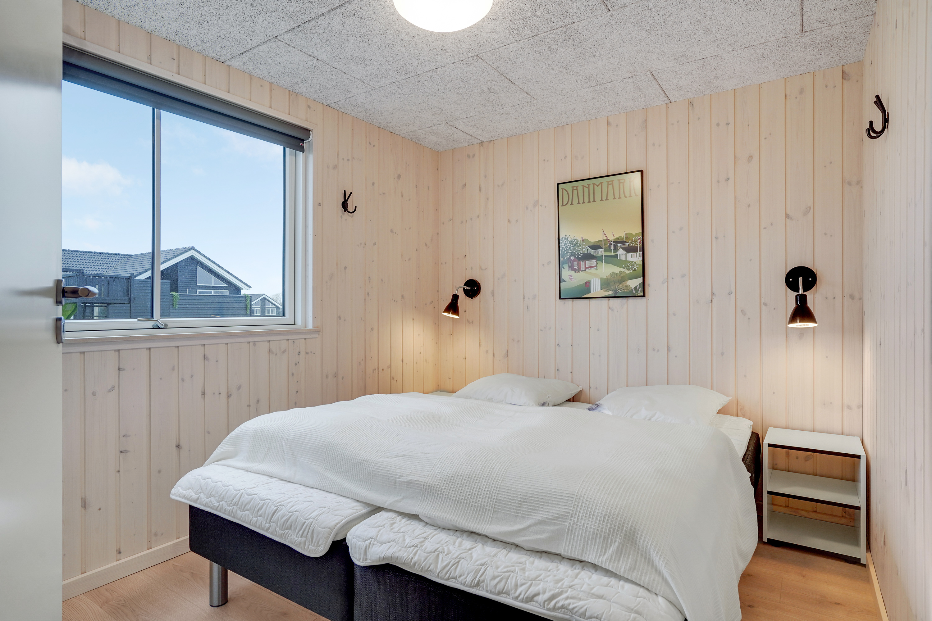 Et av de 7 soverommene i luksushus nr. 906 i Fyn og øyer.