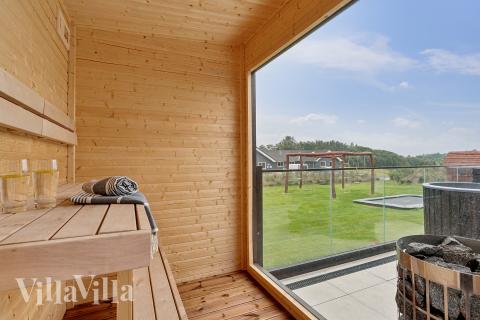 Luksushus nr. 686 er blant annet utstyrt med en deilig badstue.