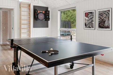 Konkurrer i feriehusets aktivitetsrom når dere besøker luksushus nr. 697 i Lolland/Falster/Møn.