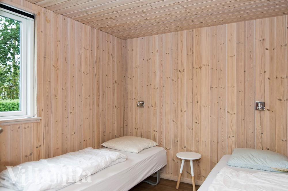 Et av de 7 soverommene i luksushus nr. 223 i Østjylland.