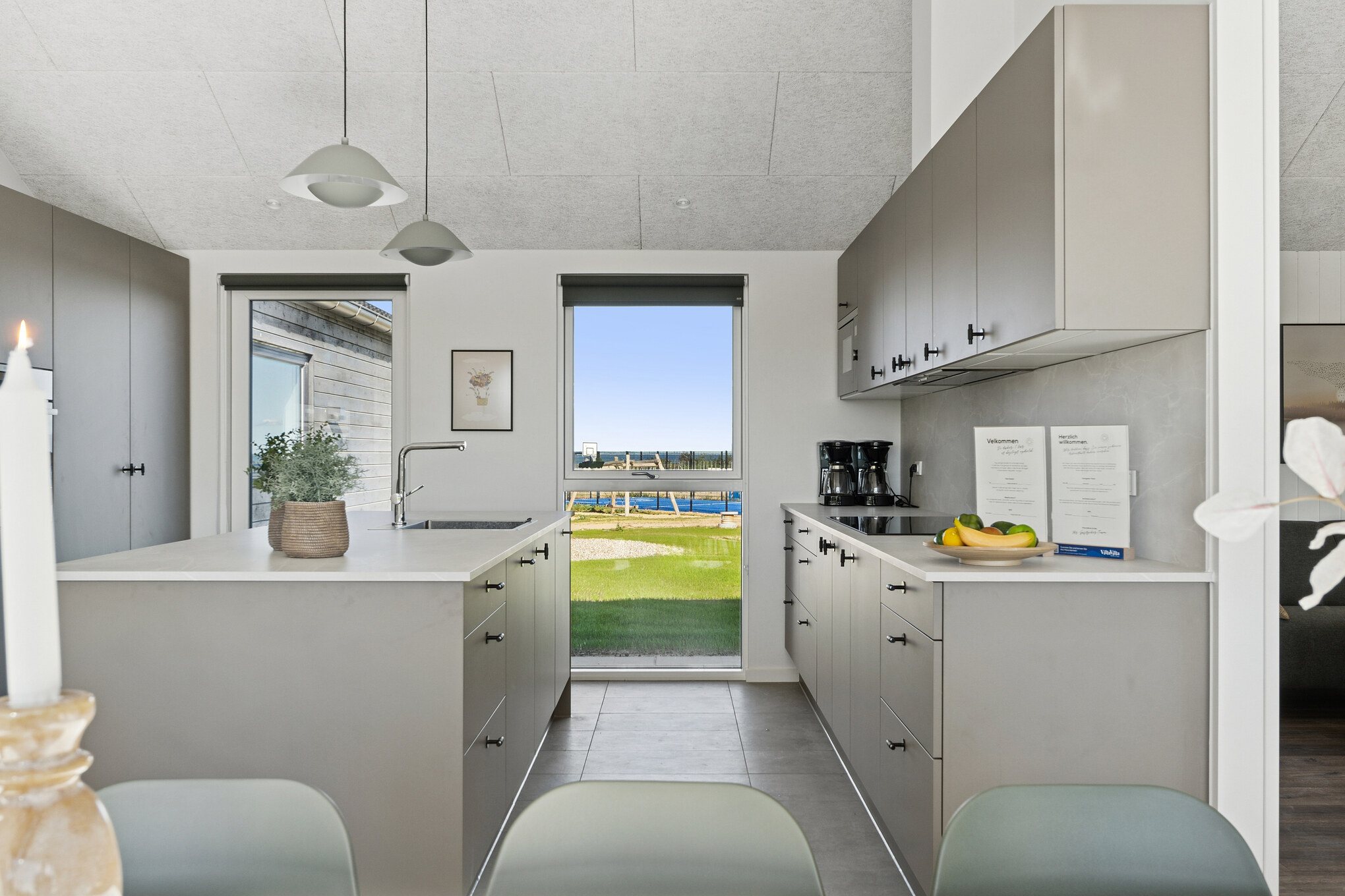 Kjøkkenet i luksushus nr. 673 er godt innrettet.