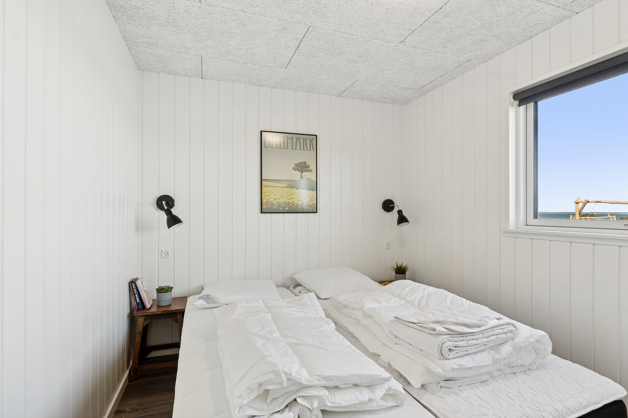 Et av de 8 soverommene i luksushus nr. 673 i Fyn og øyer.