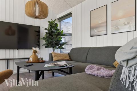 Sofakroken i luksushus nr. 673 i Fyn og øyer.