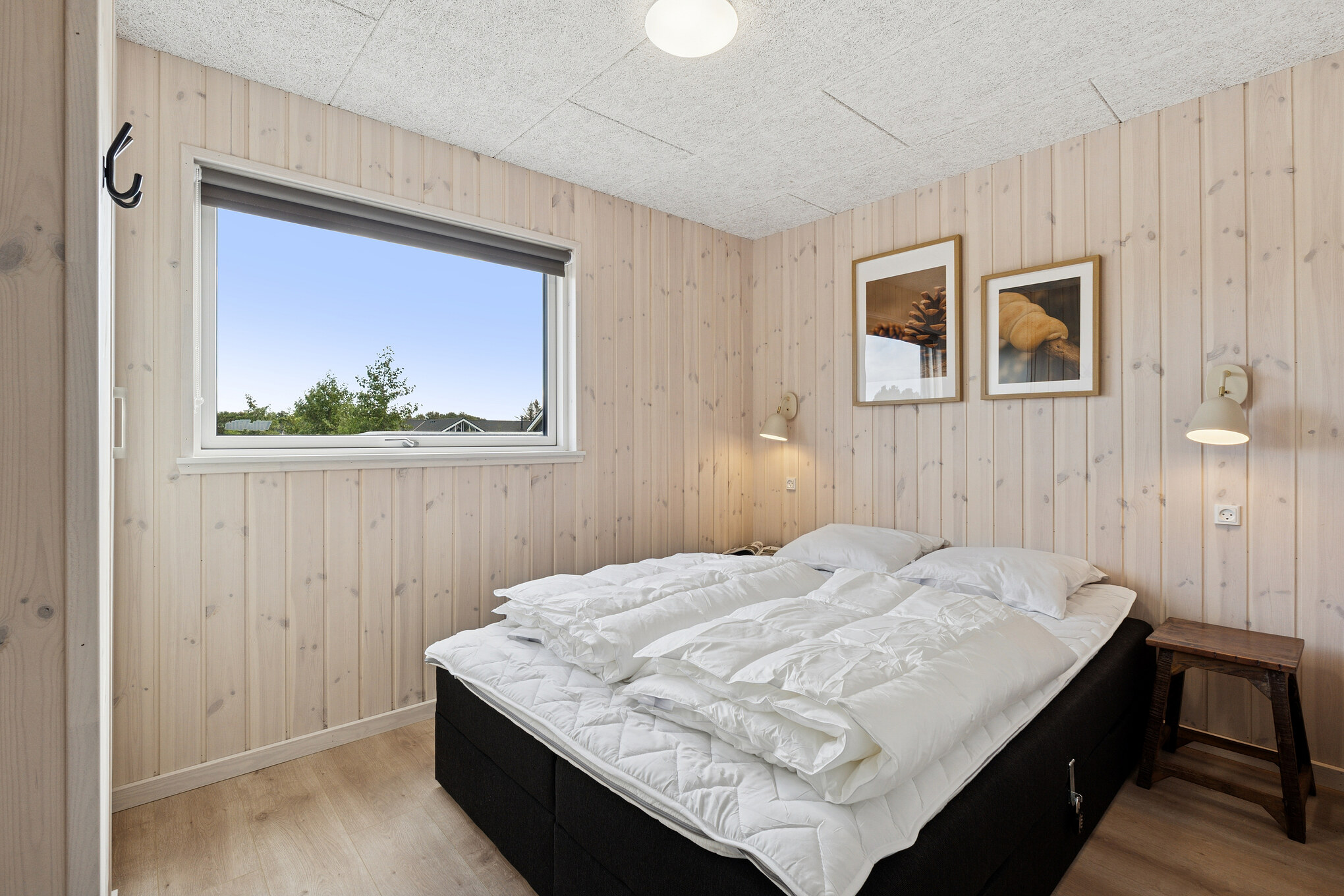 Et av de 5 soverommene i luksushus nr. 698 i Vestjylland.