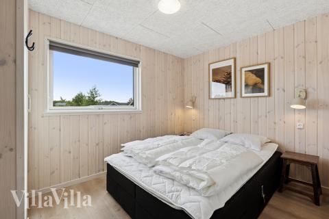 Et av de 5 soverommene i luksushus nr. 698 i Vestjylland.