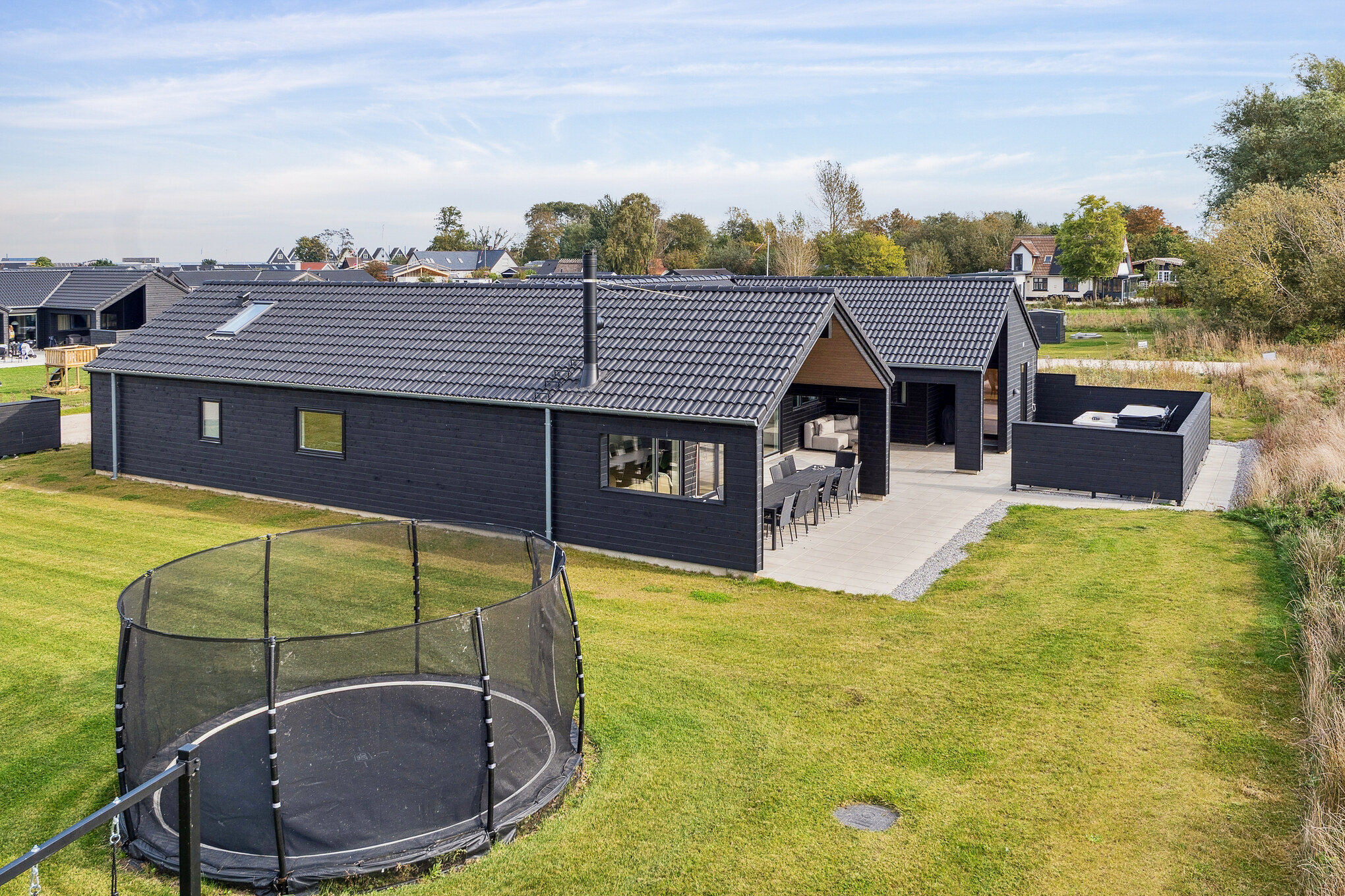 Dette lekre huset med svømmebasseng, nr. 617, med plass til 14 personer, ligger i Fyn og øyer