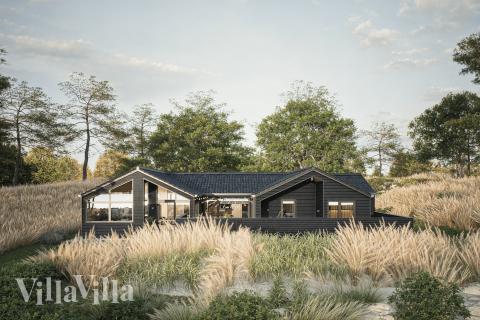 Dette lekre huset med spa, nr. 931, med plass til 14 personer, ligger i Østjylland