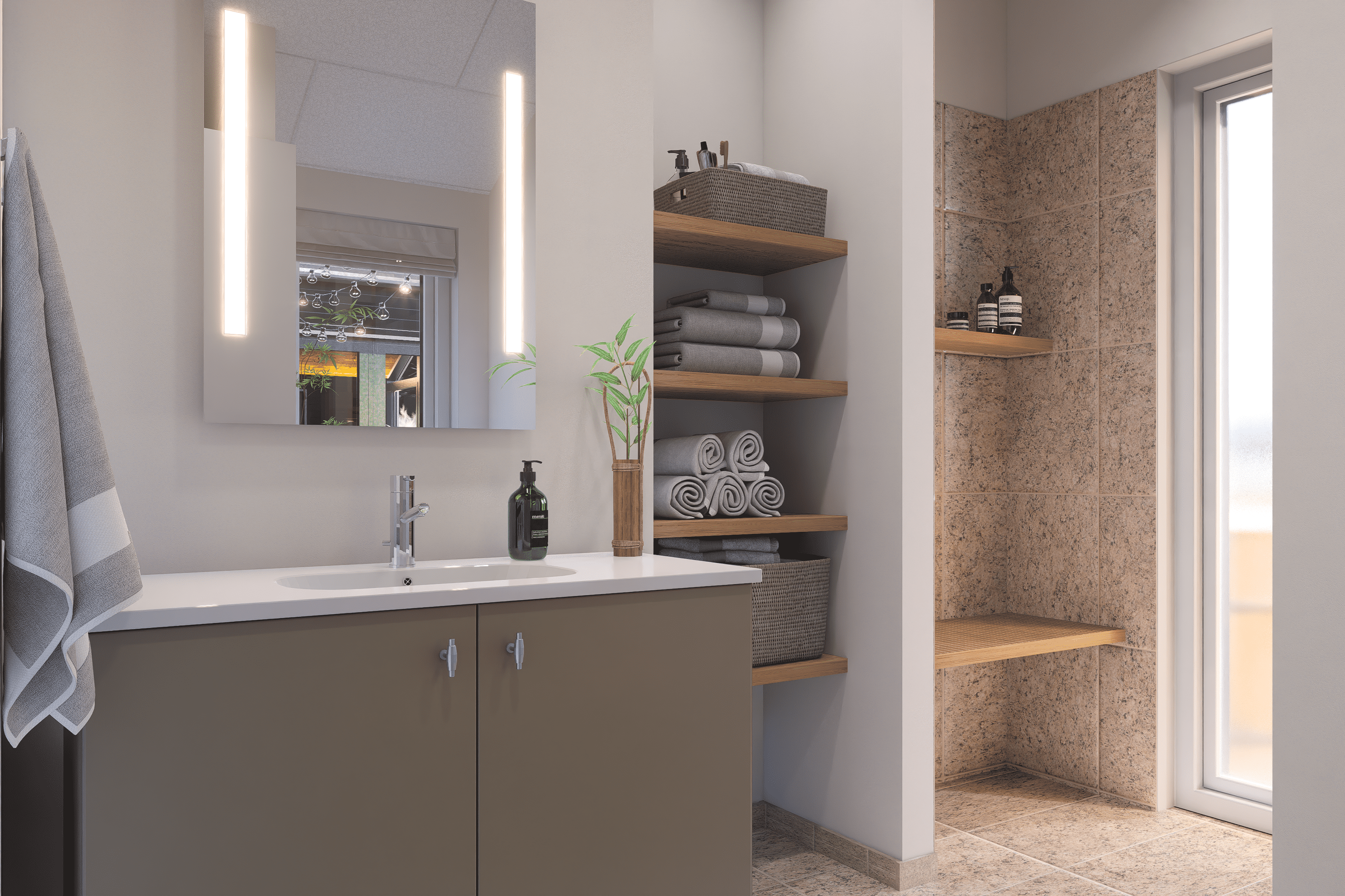 Et av badene i luksushus nr. 931