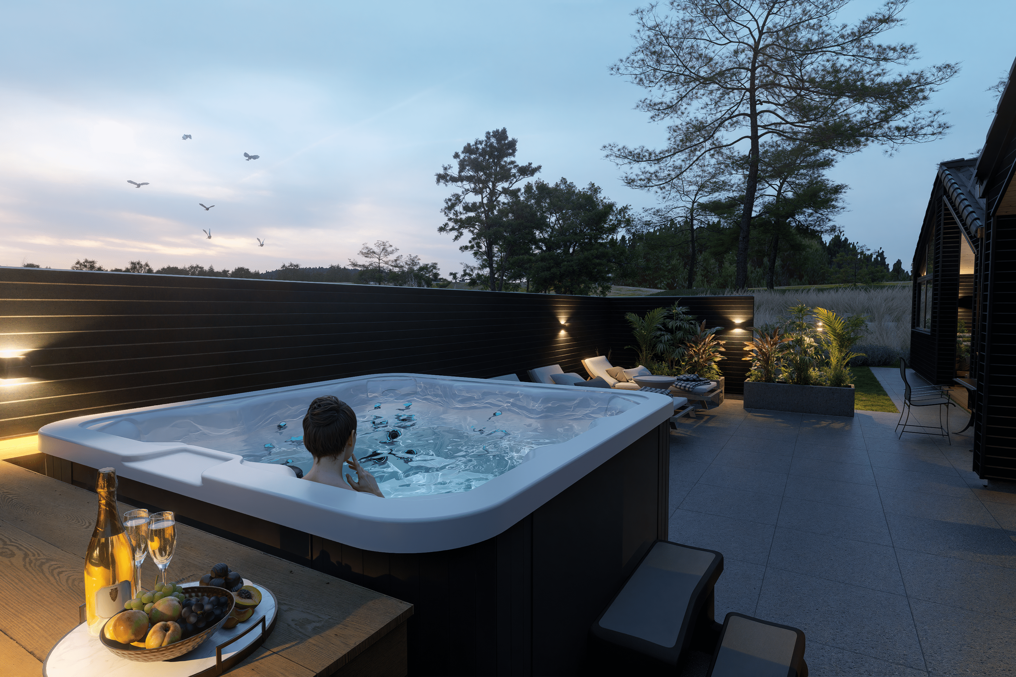 Luksushus nr. 931 har bl.a. et deilig boblebad