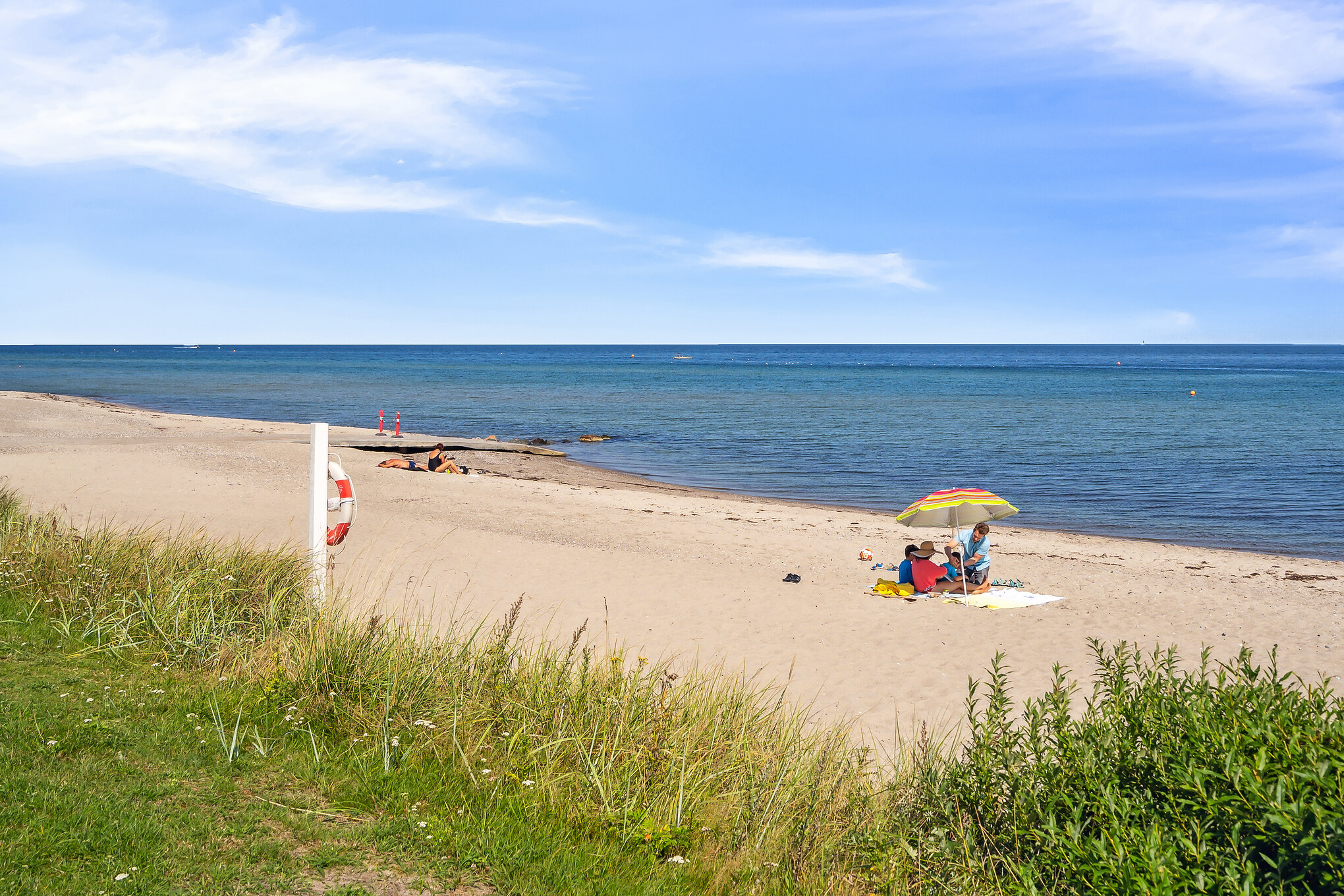 Stranden nær luksushus nr. 919.