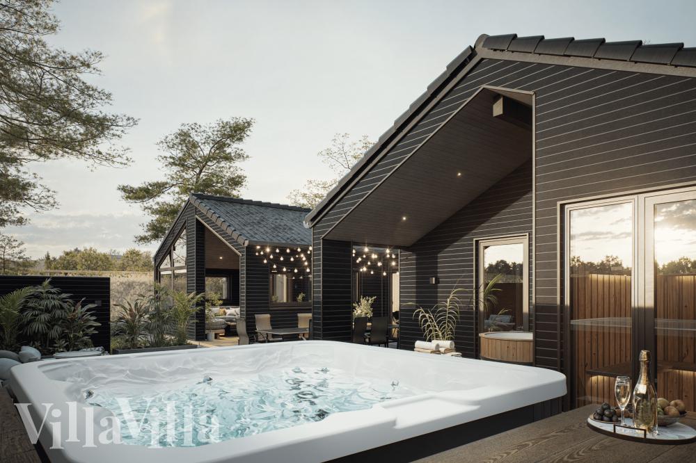 Nyt varmen i boblebadet i luksushus nr. 919 i Fyn og øyer