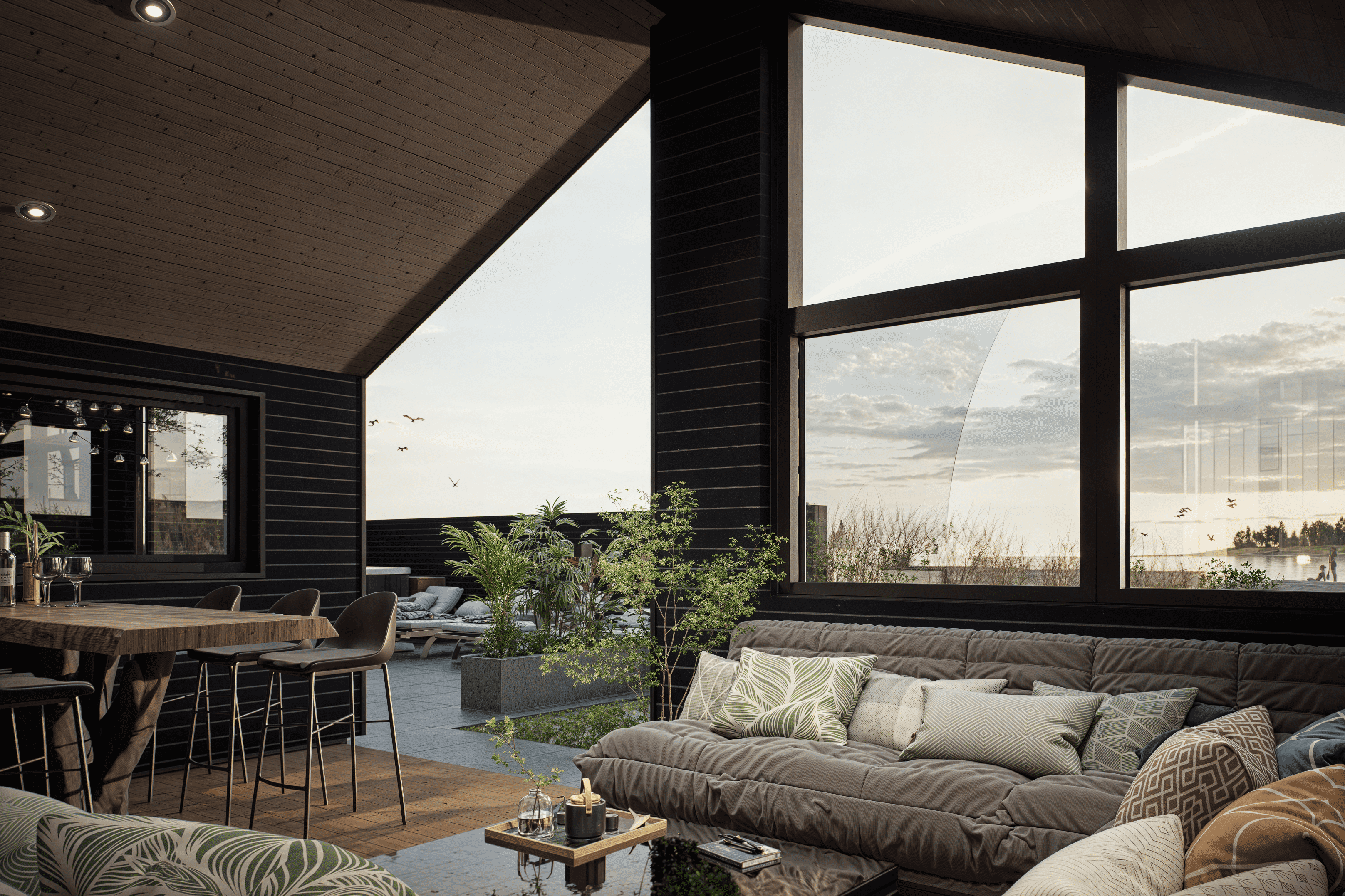 Luksushus nr. 919 har en deilig terrasse med gode hagemøbler til 12 personer.