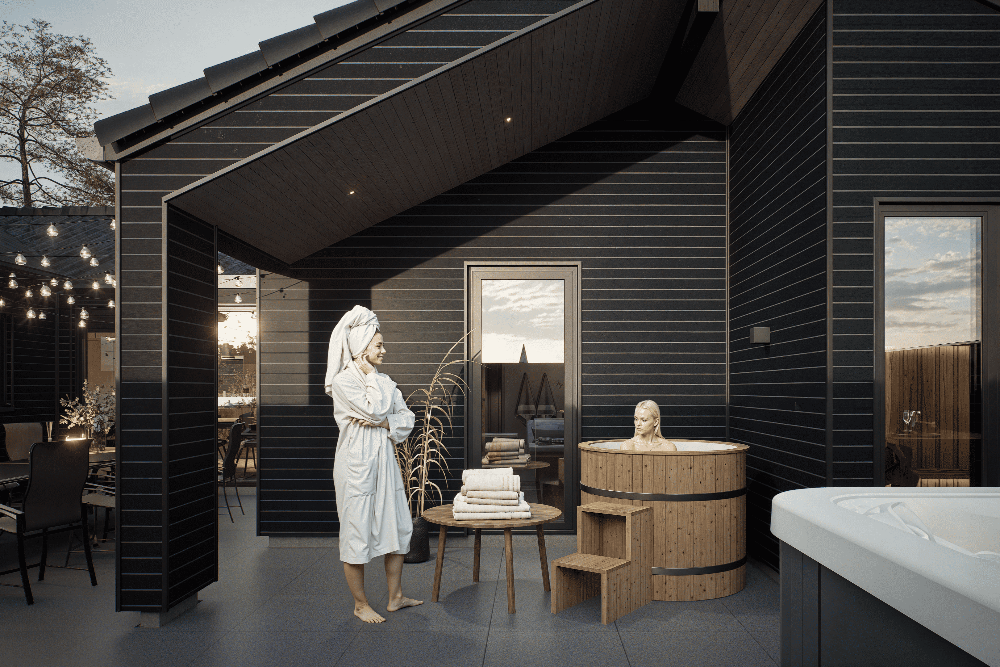 Luksushus nr. 919 har bl.a. et deilig boblebad