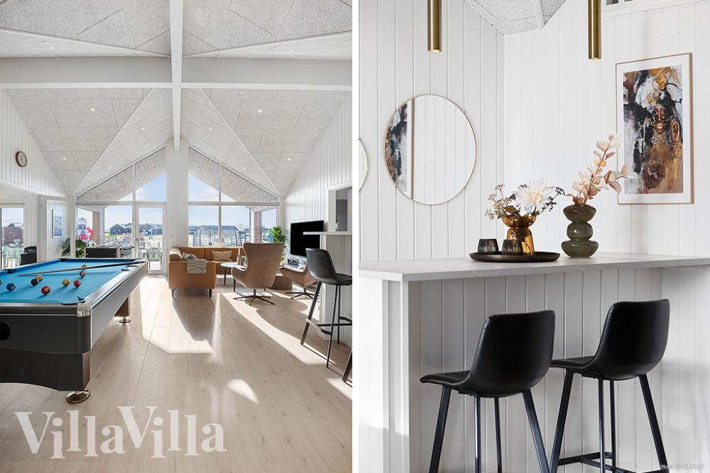 I tillegg til alle aktivitetsmulighetene i husets bassengavdeling, kan du også spille biljard, bordtennis og dart i luksushus nr. 901