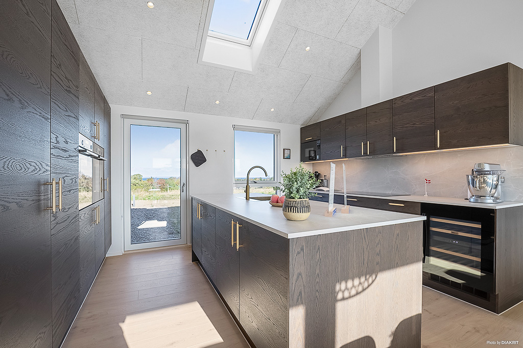 Kjøkkenet i luksushus nr. 901 er godt innrettet.