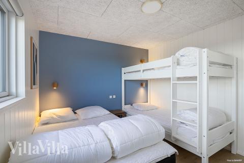 Et av de 8 soverommene i luksushus nr. 901 i Fyn og øyer.