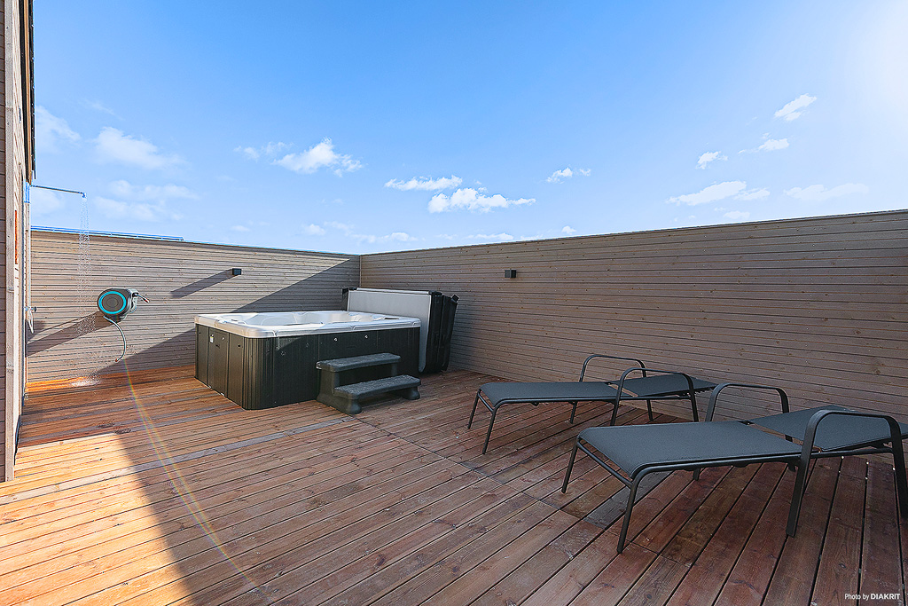 Nyt varmen i boblebadet i luksushus nr. 901 i Fyn og øyer