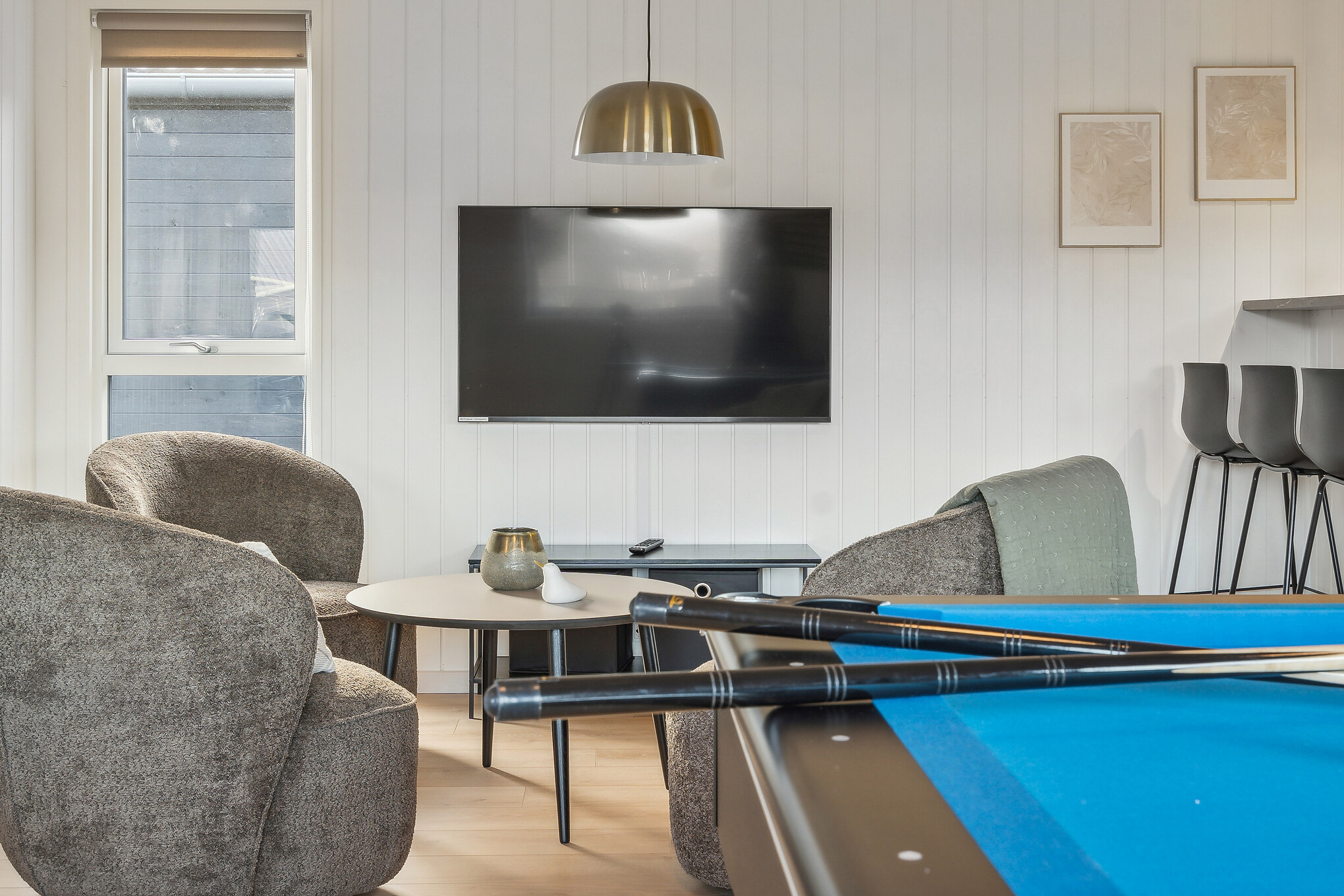 Konkurrer i feriehusets aktivitetsrom når dere besøker luksushus nr. 912 i Lolland/Falster/Møn.