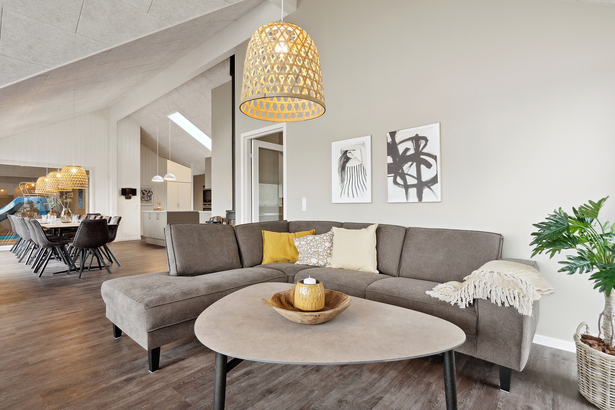 Luksushus nr. 918 har et flott oppholdsrom.