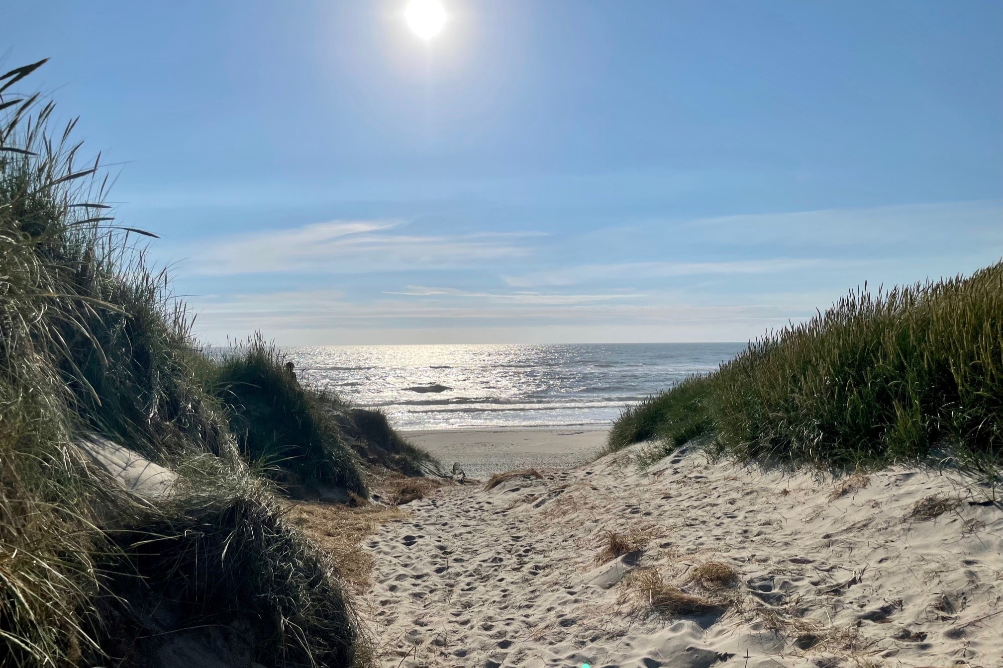 Stranden nær luksushus nr. 918.