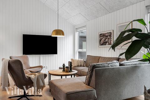 Sofakroken i luksushus nr. 905 i Lolland/Falster/Møn.