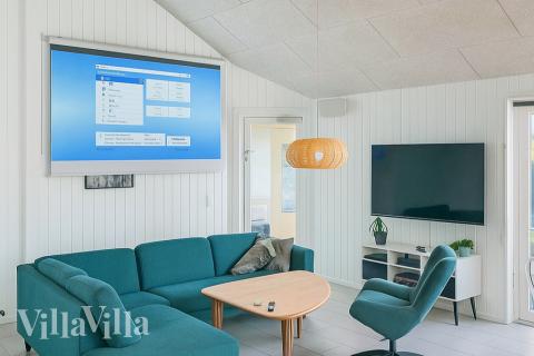 Sofakroken i luksushus nr. 403 i Lolland/Falster/Møn.