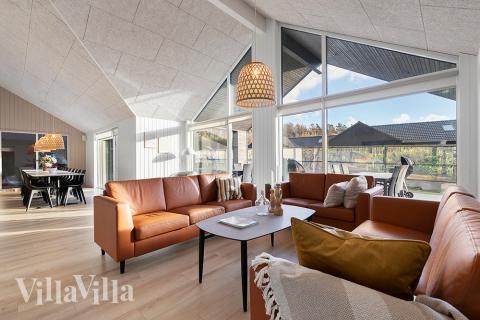 Sofakroken i luksushus nr. 808 i Østjylland.