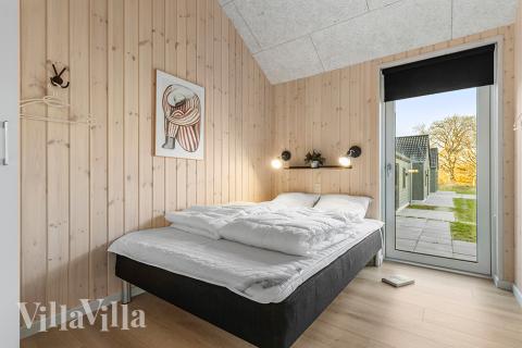 Et av de 12 soverommene i luksushus nr. 806 i Østjylland.