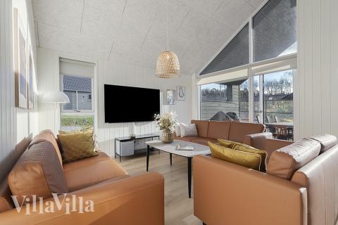 Sofakroken i luksushus nr. 802 i Østjylland.