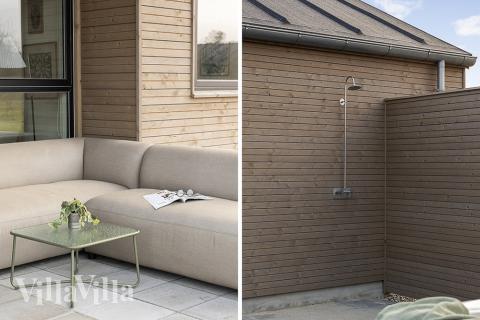 Luksushus nr. 903 har en deilig terrasse med gode hagemøbler til 20 personer.