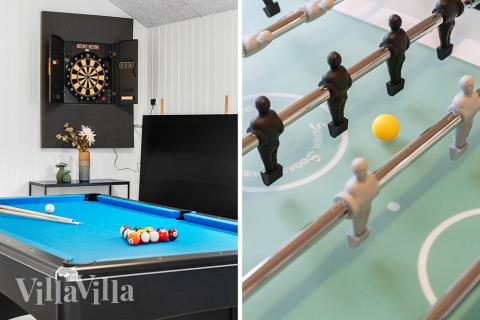 Luksushus nr. 900 til 18 personer tilbyr et stort aktivitetsrom med bl.a. biljard og dart