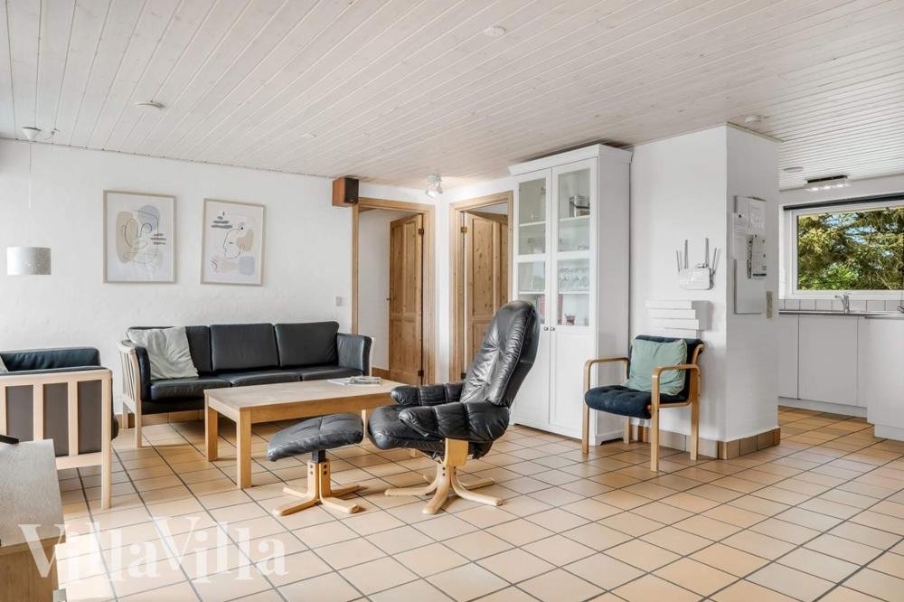 Sofakroken i luksushus nr. 937 i Vestjylland.